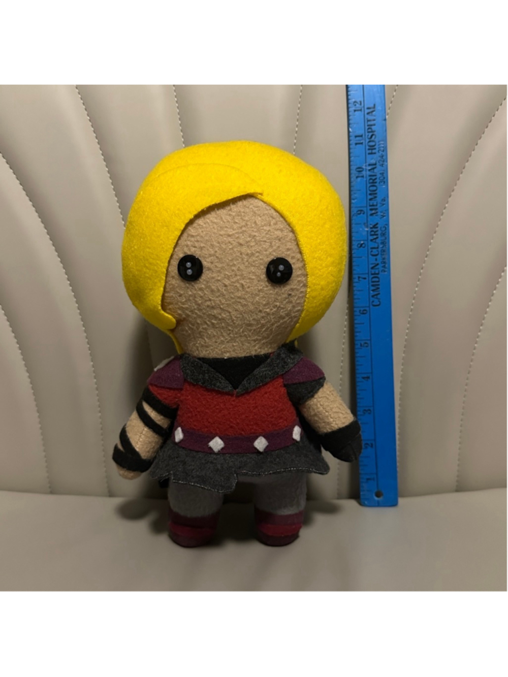 Handmade Amphibia Sasha Waybright Part of Calamity Trio Felt Plush doll 11 in
